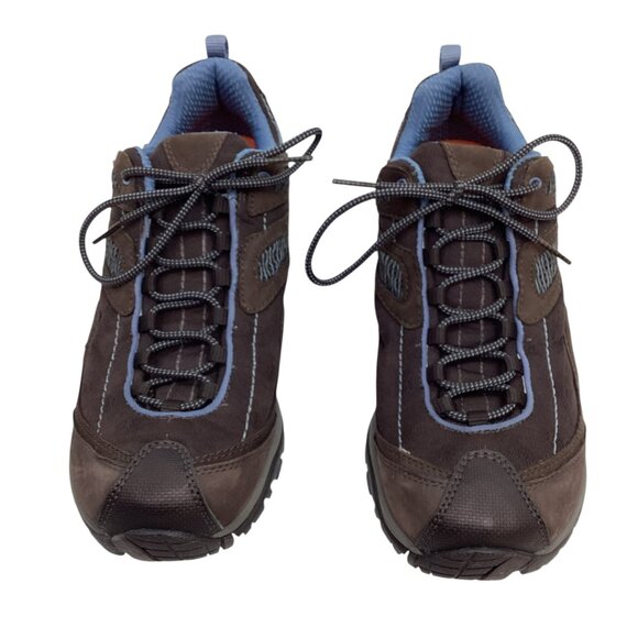 Merrell Siren Sync Womens 8.5 Suede Low Top Hiking Boots Brown/Periwinkle - Picture 2 of 11